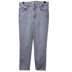 PAIGE HOXTON SLIM CROP BLUE WOMEN JEANS SIZE 27